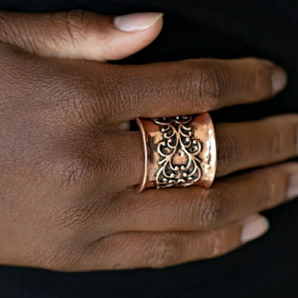 Elegant Copper Statement Ring